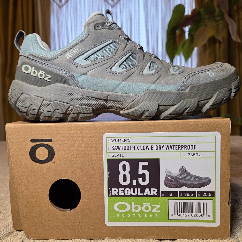 Oboz "Sawtooth" Waterproof Low Sneaker, 8.5, Like New, With Box